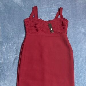 Fashion Nova Red Bodycon Dress